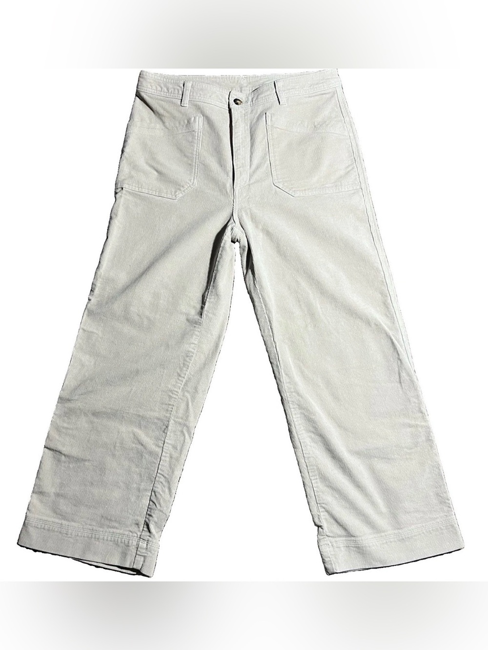 Patagonia Woman Straight-Leg Corduroy Pants in Light Cream Size 14